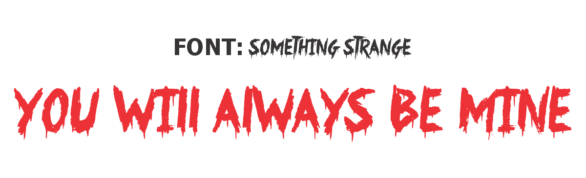 Font choice matters Miss You font