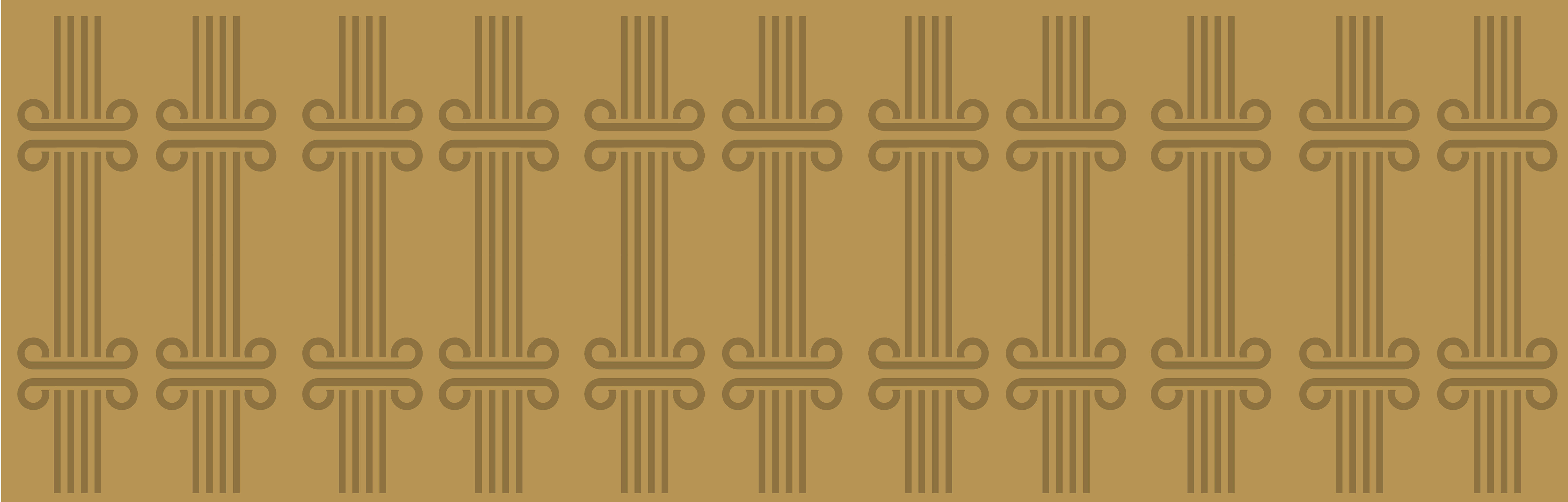 Del Sol Abogados gold brand pattern built from the logo icon