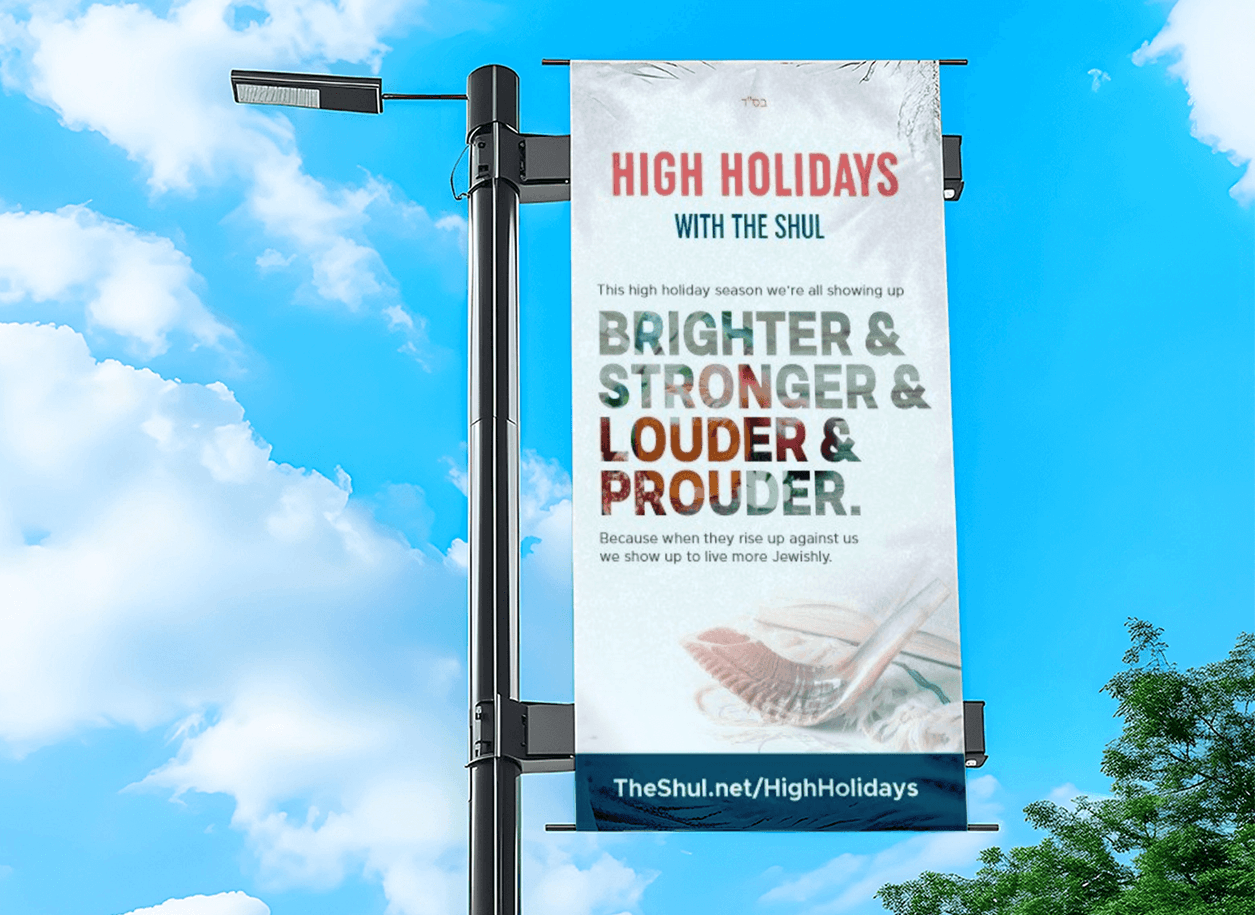 post sign high holidays