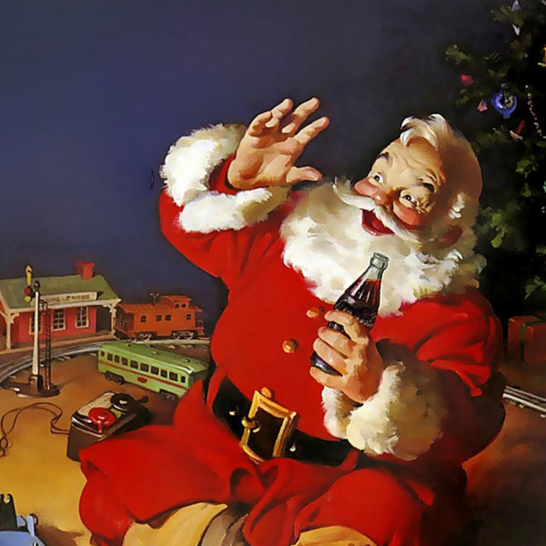 coca cola santa without logo brand design