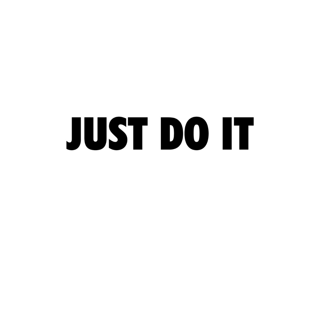 just do it nike without logo brand design